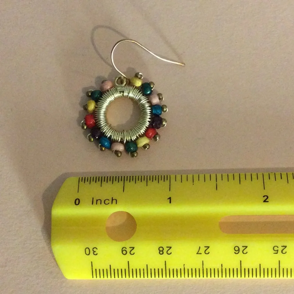 Boho Hoop Earrings - Picture 3 of 3
